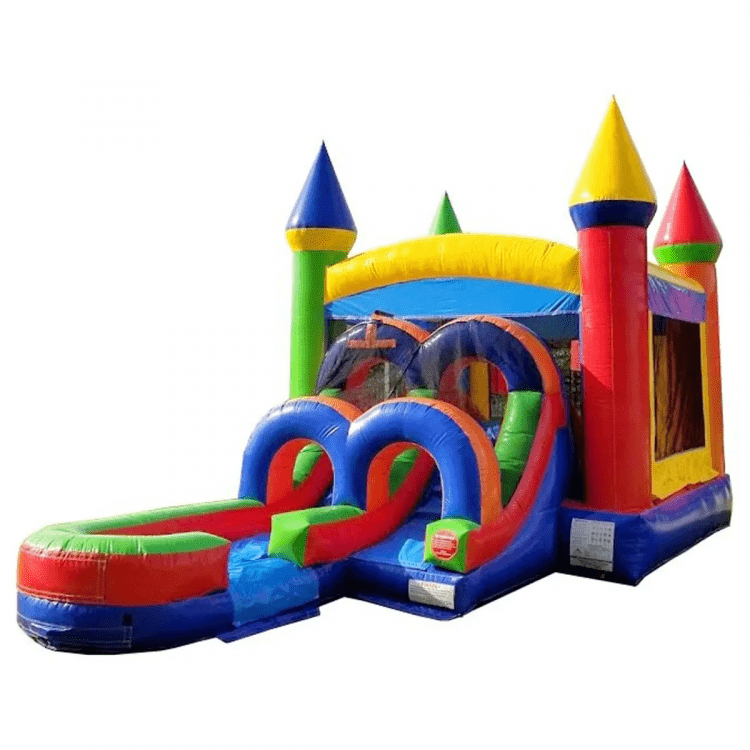 Wet / Dry Slide Bounce House Combo